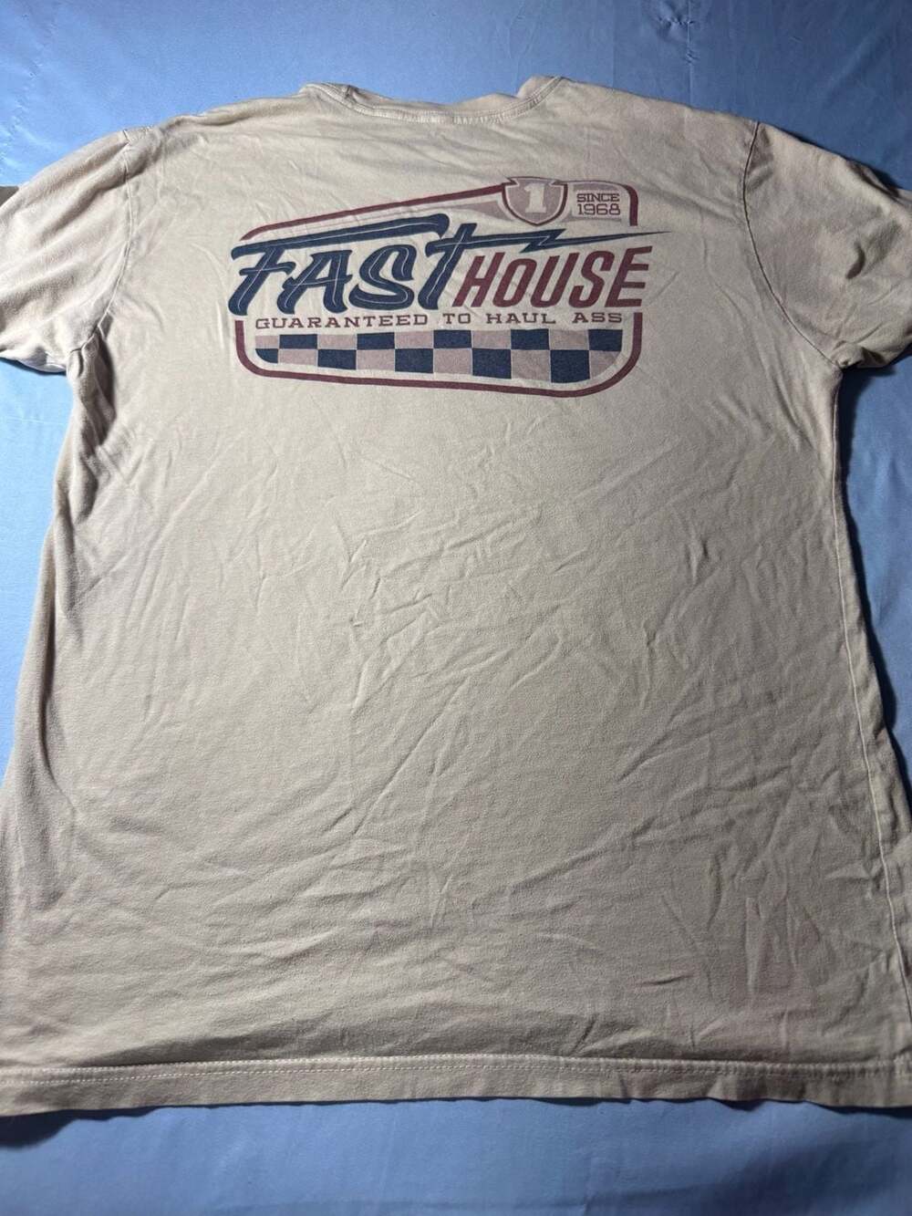 Fasthouse Cream Guaranteed To Haul Ass T-Shirt Large